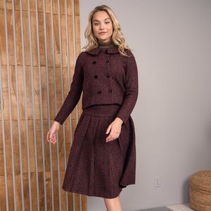 Vintage high end tweed skirt and blazer set